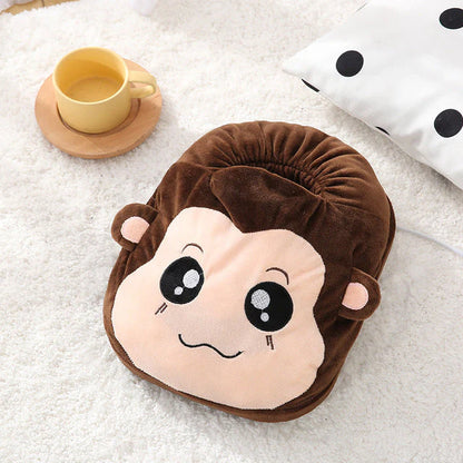 2 u 1 slatki čupavi zimski grejač masažer za stopala