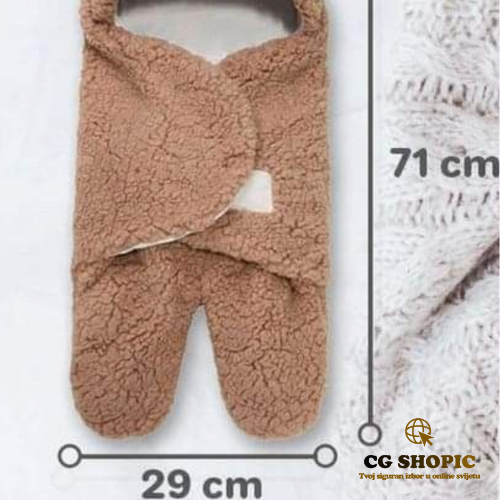 🧸 Topla zimska vreća za bebe sa kapicom i ušima
