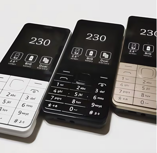 Nokia 230 - Telefon za starije Dual SIM – Veliki ekran, jaka baterija i jednostavno korišćenje