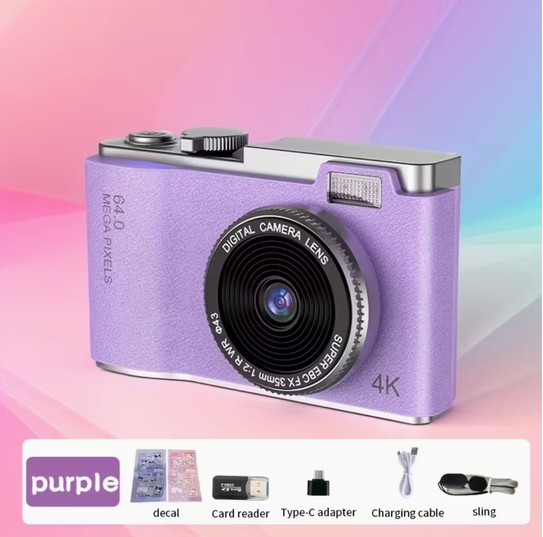 Retro digitalni 4k foto aparat- kamera za djecu i odrasle