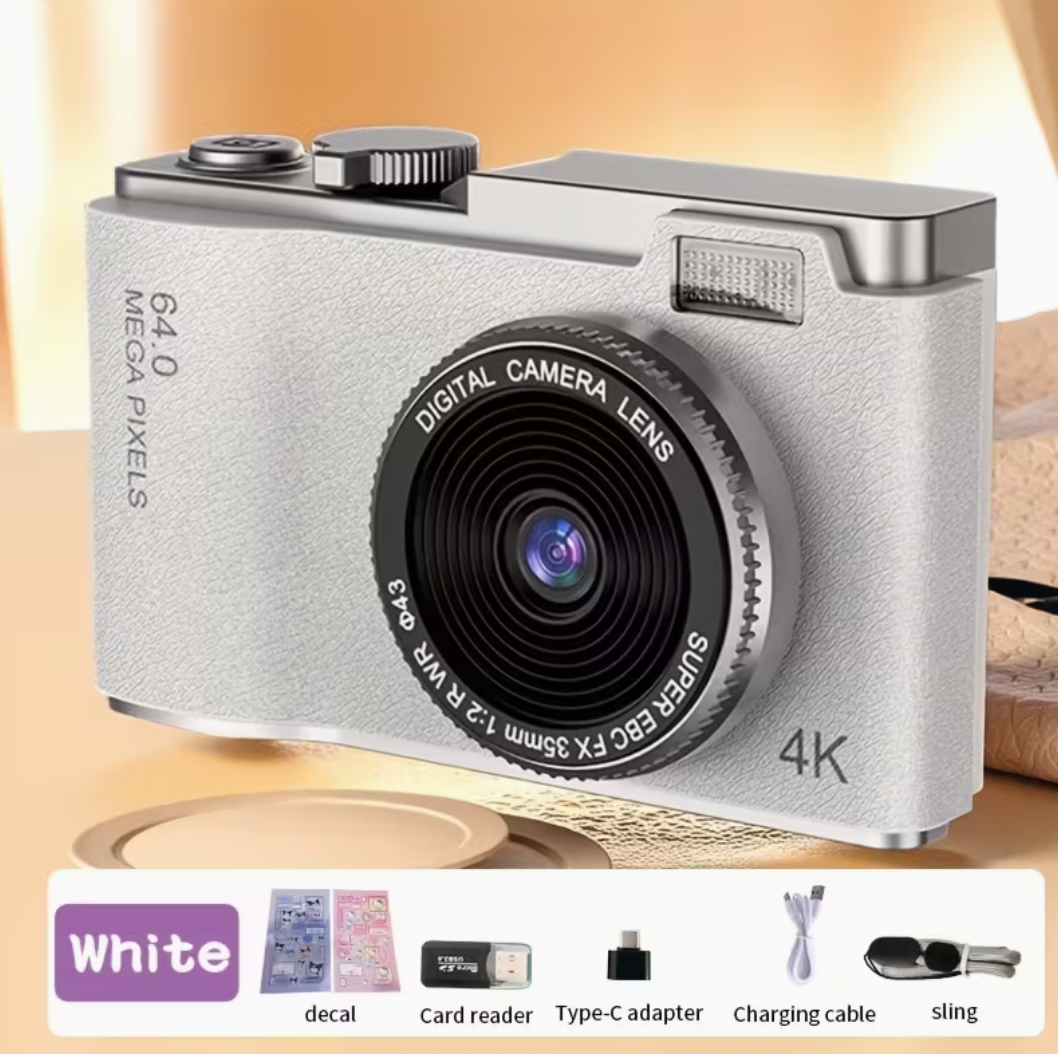 Retro digitalni 4k foto aparat- kamera za djecu i odrasle