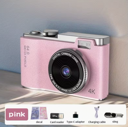 Retro digitalni 4k foto aparat- kamera za djecu i odrasle