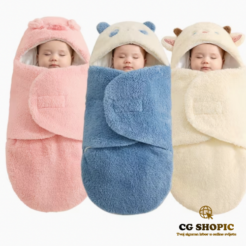 🧸 Topla zimska vreća za bebe sa kapicom i ušima