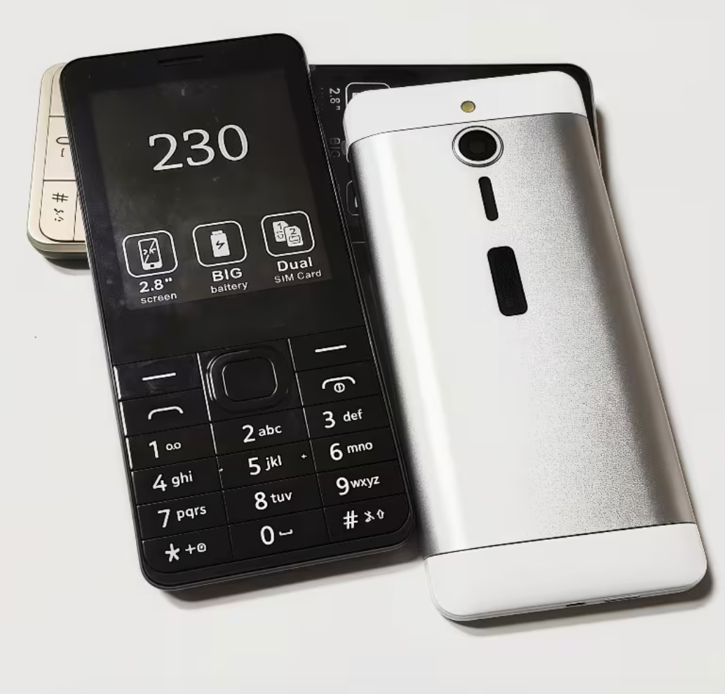 Nokia 230 - Telefon za starije Dual SIM – Veliki ekran, jaka baterija i jednostavno korišćenje