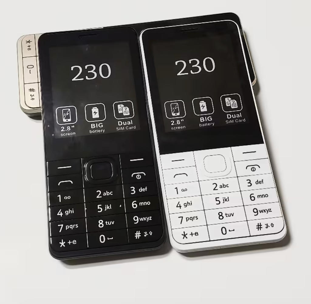 Nokia 230 - Telefon za starije Dual SIM – Veliki ekran, jaka baterija i jednostavno korišćenje