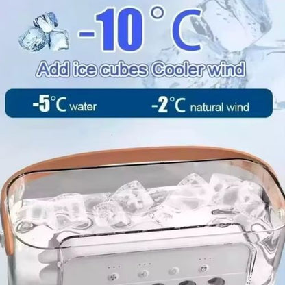 3-u-1 Prenosivi Ventilator-Klima i Ovlaživač Vazduha  sa led svetlom
