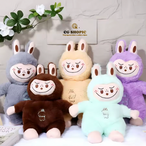 Veliki Labubu koji diše, svijetli i svira umirujuće melodije - 35cm visine